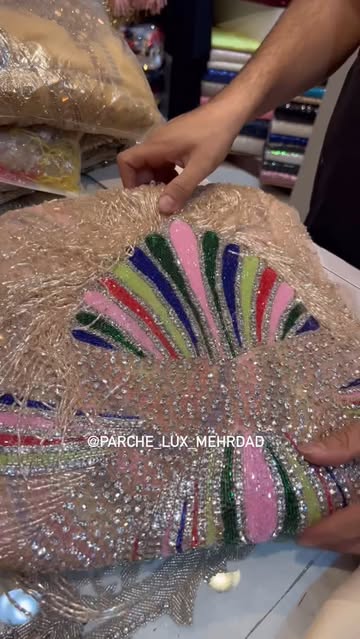 پنل جواهر دوزی اورجینال فول سنگ و ملیله